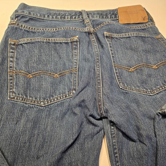 American Eagle Outfitters Dark Blue Denim Jeans - Picture 8 of 8